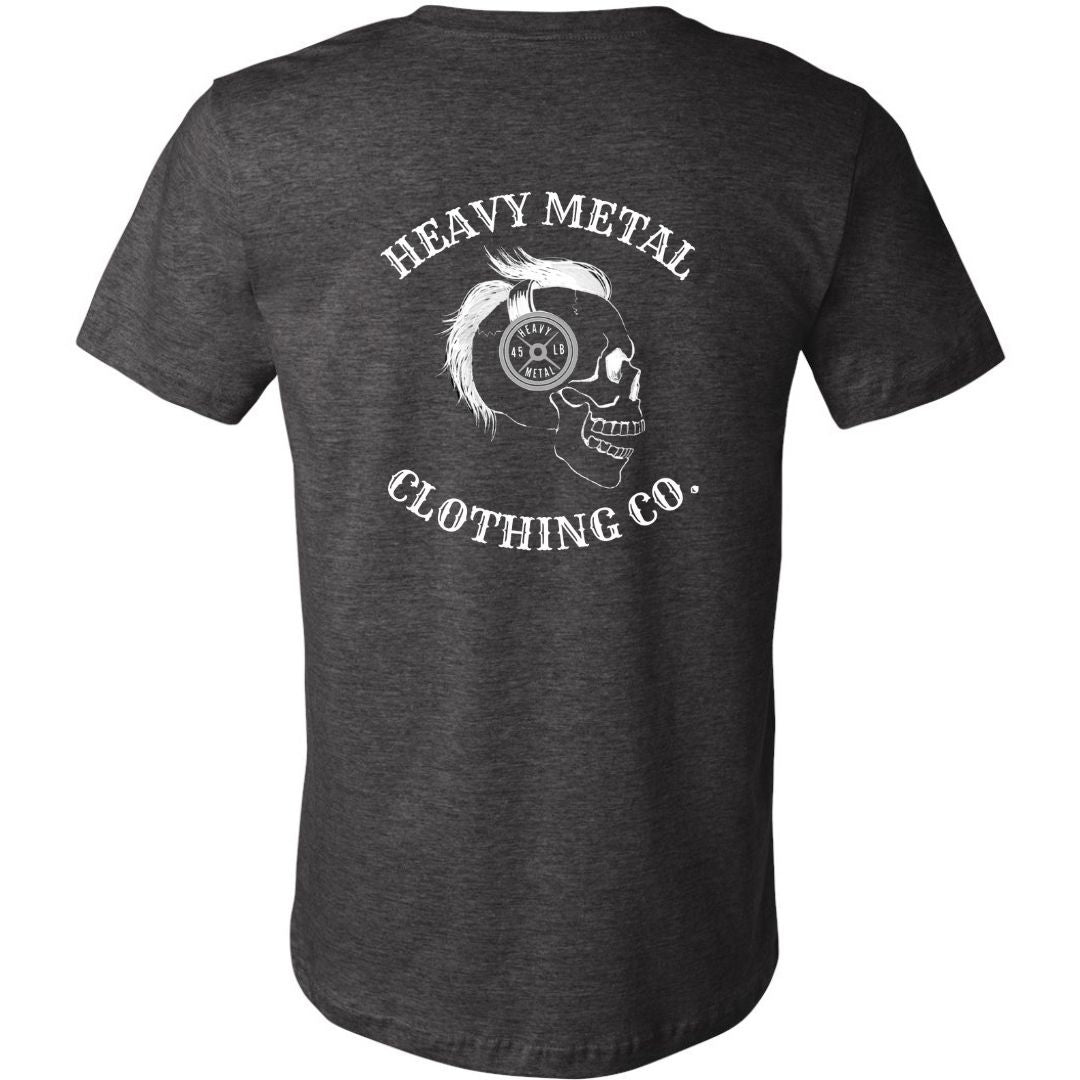 HEAVY METAL CLOTHING CO LOGO skull w/ weight headphones