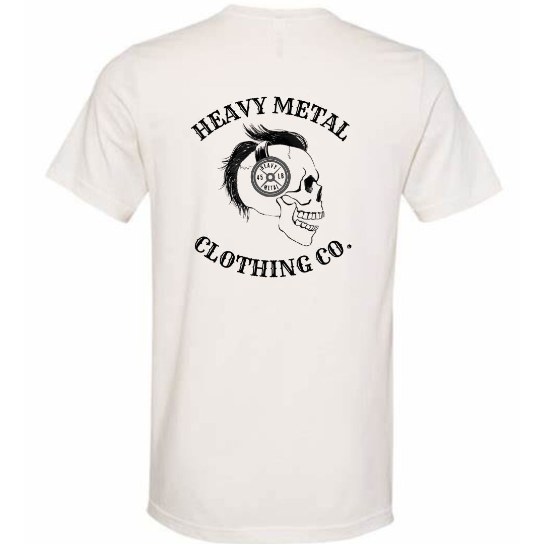 HEAVY METAL CLOTHING CO LOGO skull w/ weight headphones