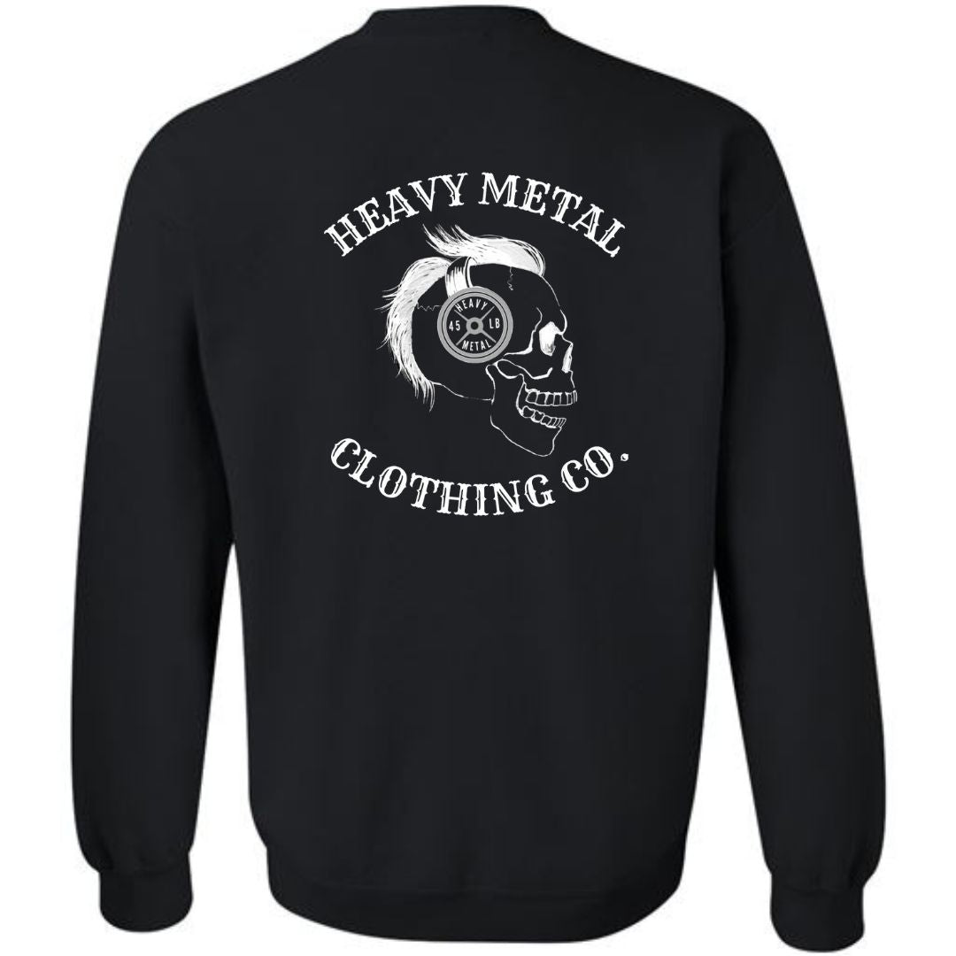 HEAVY METAL CLOTHING CO LOGO skull w/ weight headphones