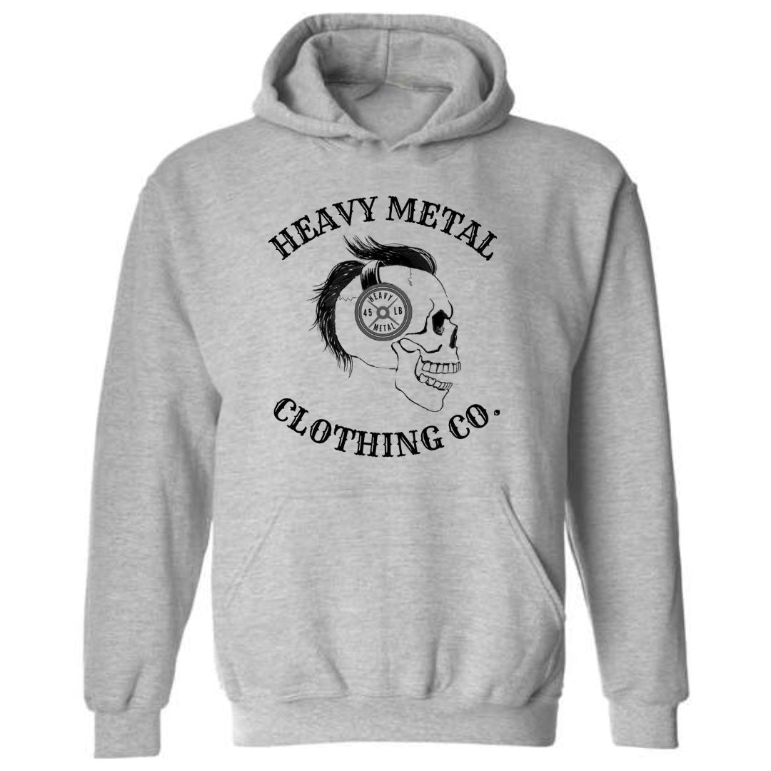 HEAVY METAL CLOTHING CO LOGO skull w/ weight headphones