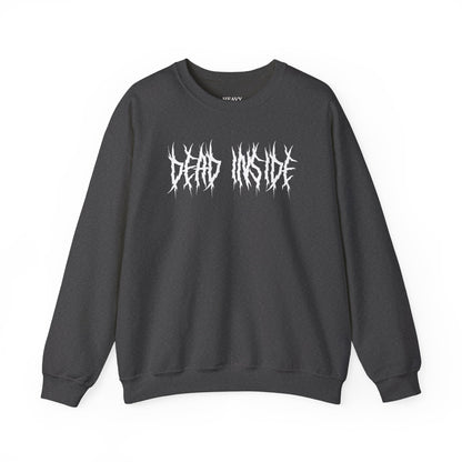DEAD INSIDE deathcore Sweatshirt — Moody Graphic Pullover