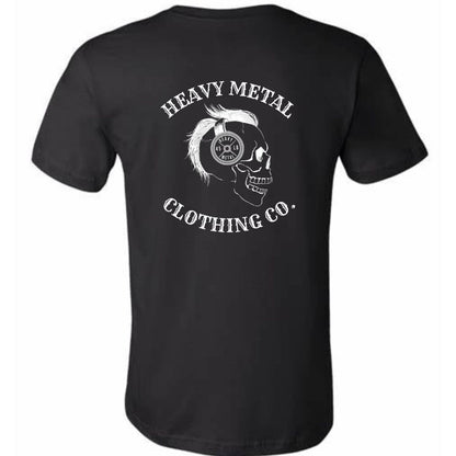 HEAVY METAL CLOTHING CO LOGO skull w/ weight headphones