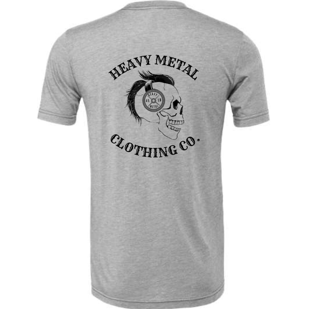 HEAVY METAL CLOTHING CO LOGO skull w/ weight headphones