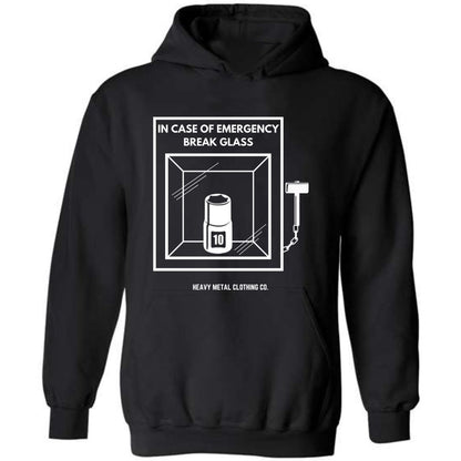 IN CASE OF EMERGENCY BREAK GLASS 10MM