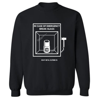 IN CASE OF EMERGENCY BREAK GLASS 10MM